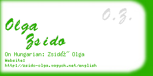 olga zsido business card